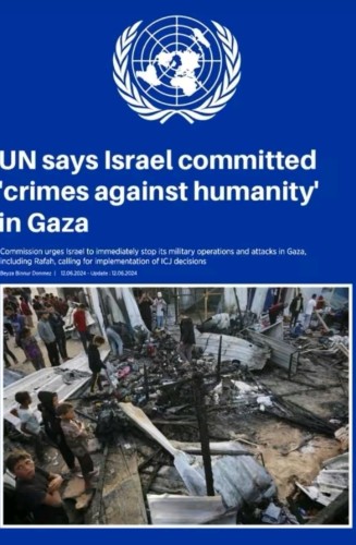 UN says Israel committed 'crimes against humanity ' in Gaza 