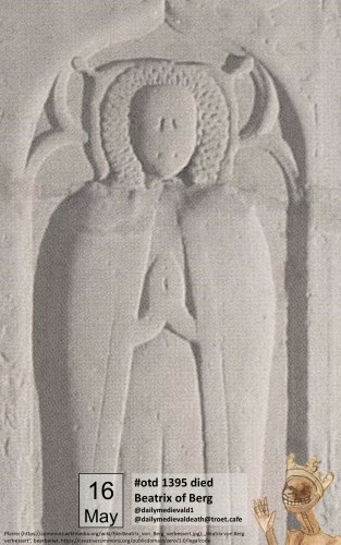 The picture shows a grave plate on which the figure of a woman can be vaguely recognized